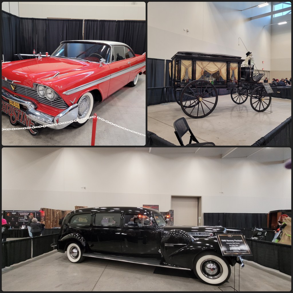 old hearses and horror movie car