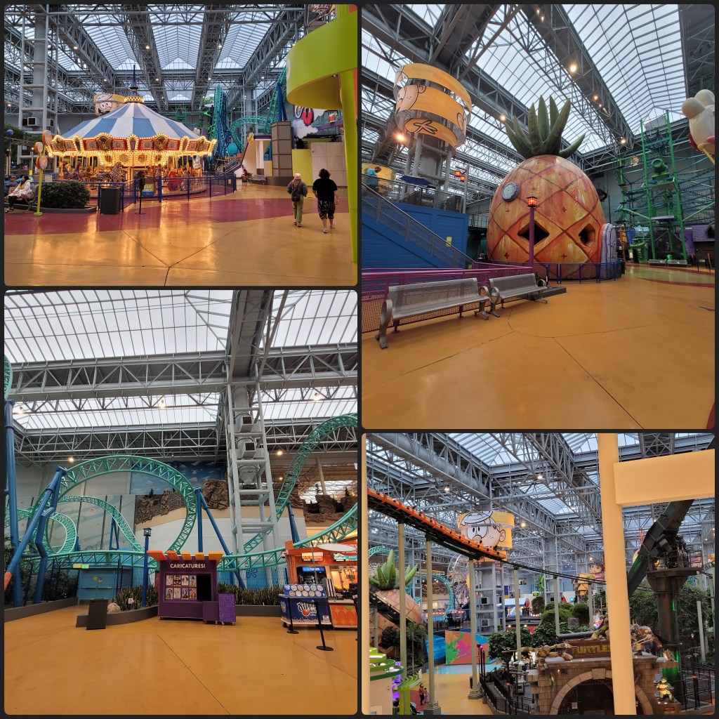 Pictures of attractions at the Mall of America