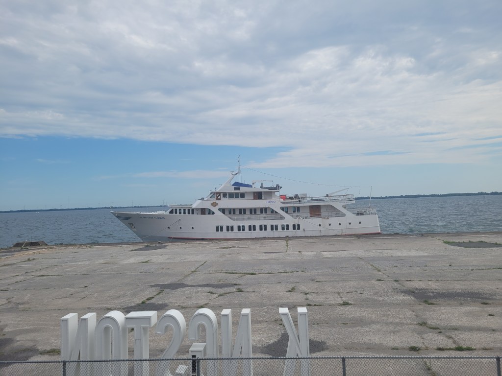 Ship on abandoned dock