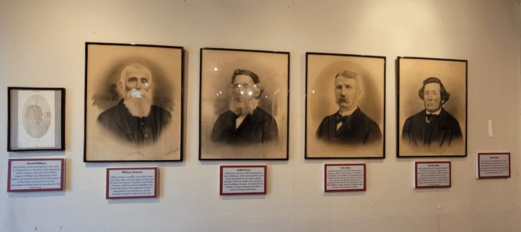 Pictures of men from the rebellion