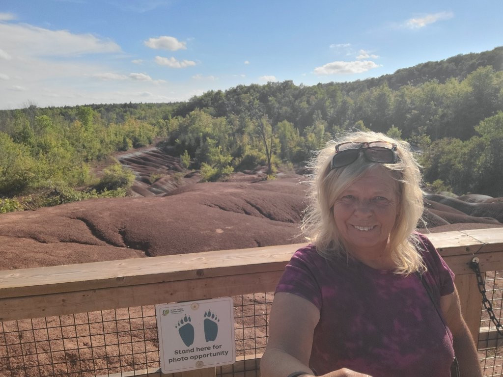Myself at the Cheltenham Badlands