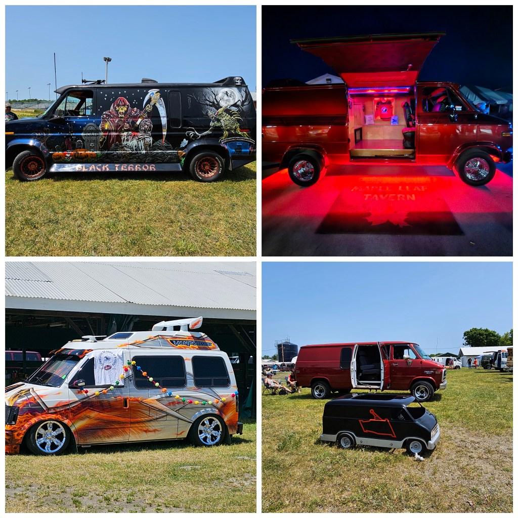Some of the cool vans at Lost