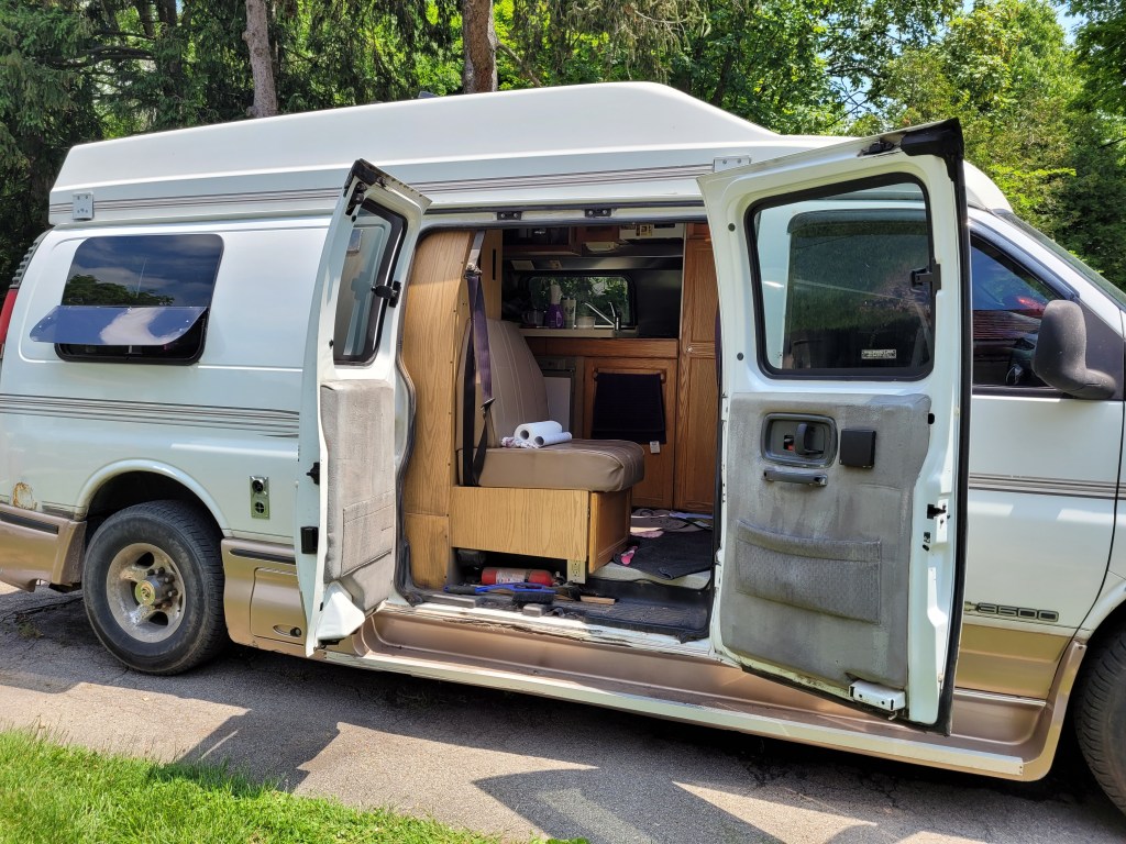 View of the side door panels