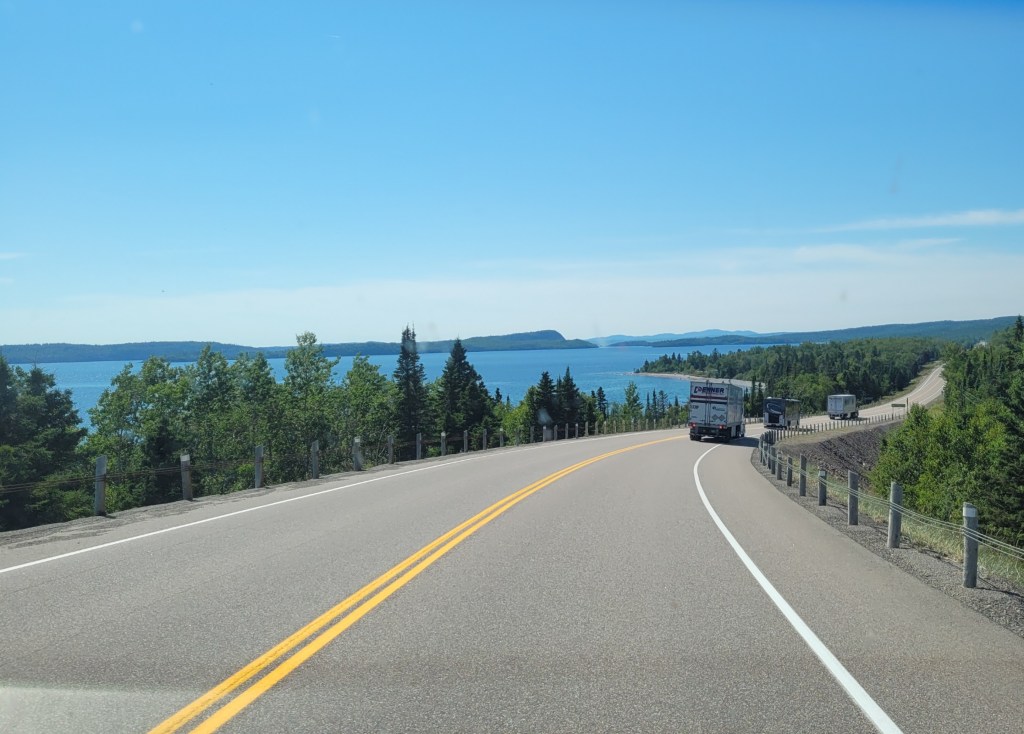 Highway 17 along Lake Superior