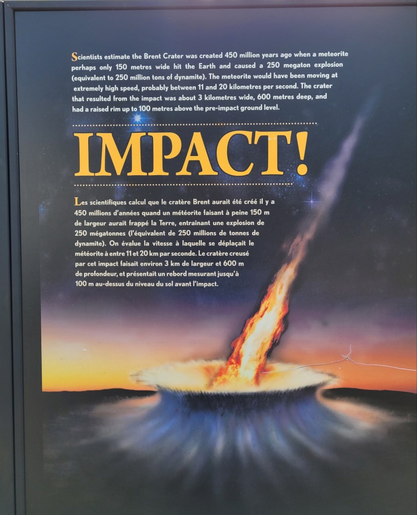 Sign for Brent Crater