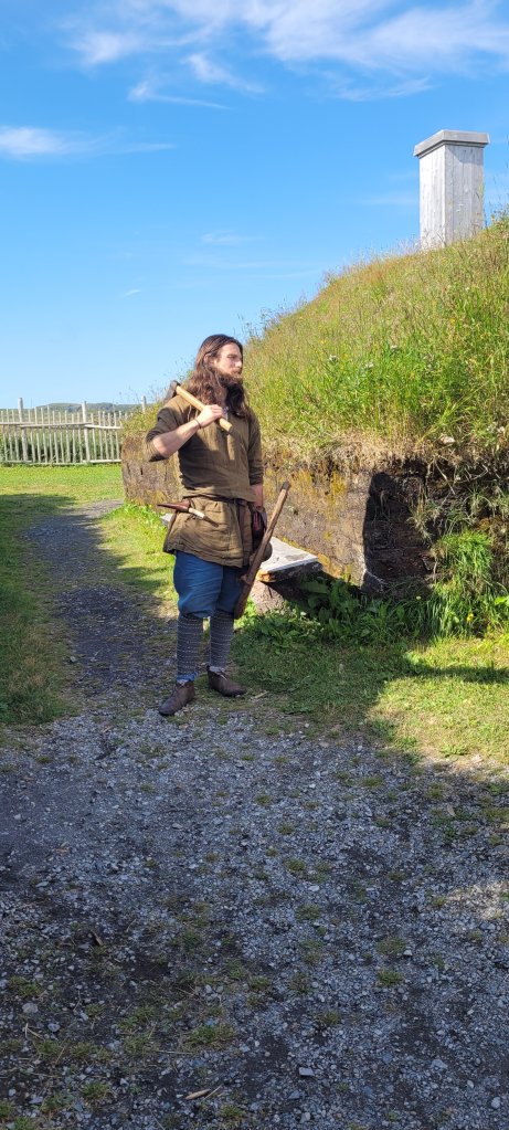 Viking actor at L'Anse aux Meadows