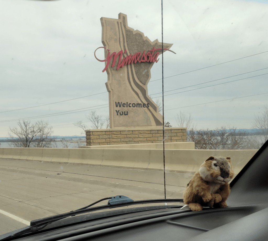 Minnesota Welcome sign 
